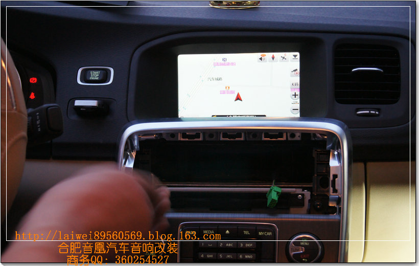 新沃尔沃S60原车屏升级导航倒车可视