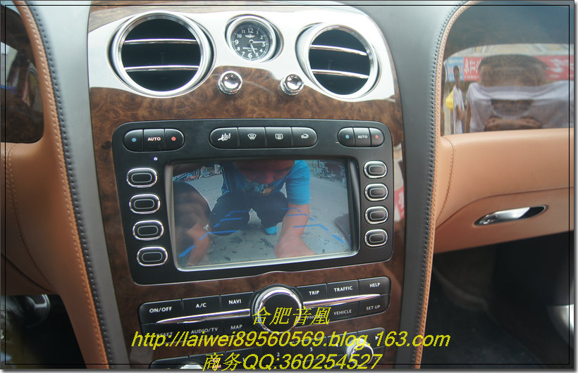 宾利欧陆原车屏升级手写导航 6碟DVD，倒车可视系统