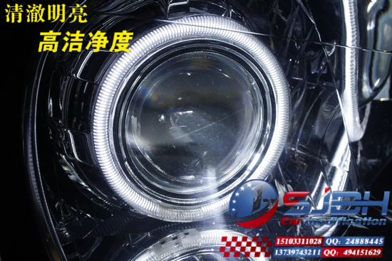 江淮瑞鹰改装升级版Q5双光透镜，世纪百惠专业灯光升级！