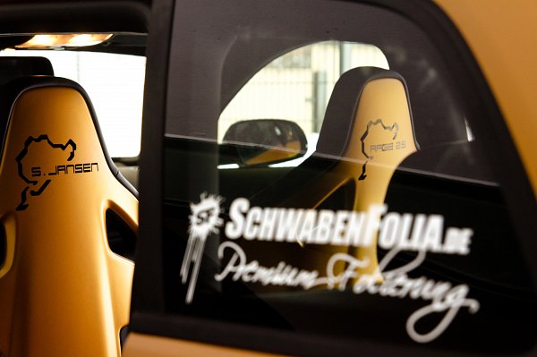 Schwabenfoliag改装奥迪RS3 金橙混合哑光金属色调