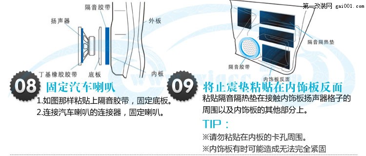 汽车隔音的标准施工步骤和方法