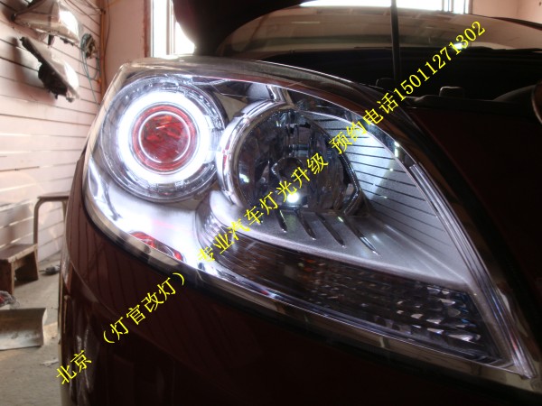 英朗GT改装双光透镜 氙气灯 4远光升级