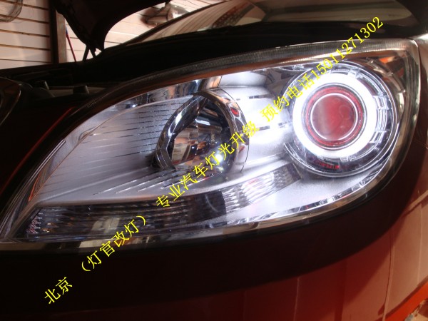 英朗GT改装双光透镜 氙气灯 4远光升级