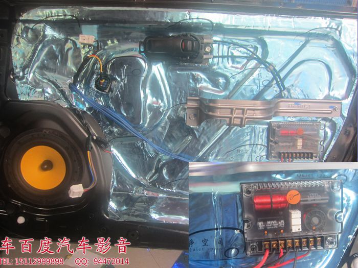 佛山车百度专业音响改装——日产骊威惠威F1600音响升级