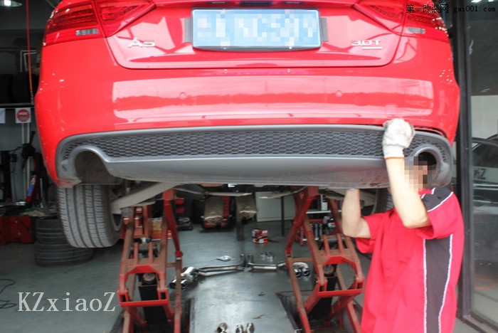 上海Audi A5 3.0T改装AWE双边四出排气含原厂尾板