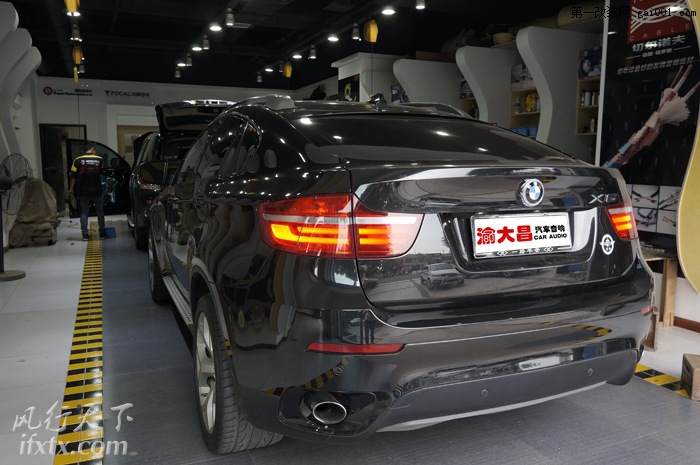 重庆渝大昌汽车音响改装|BMW宝马X6 原车屏幕升级手写GPS导航