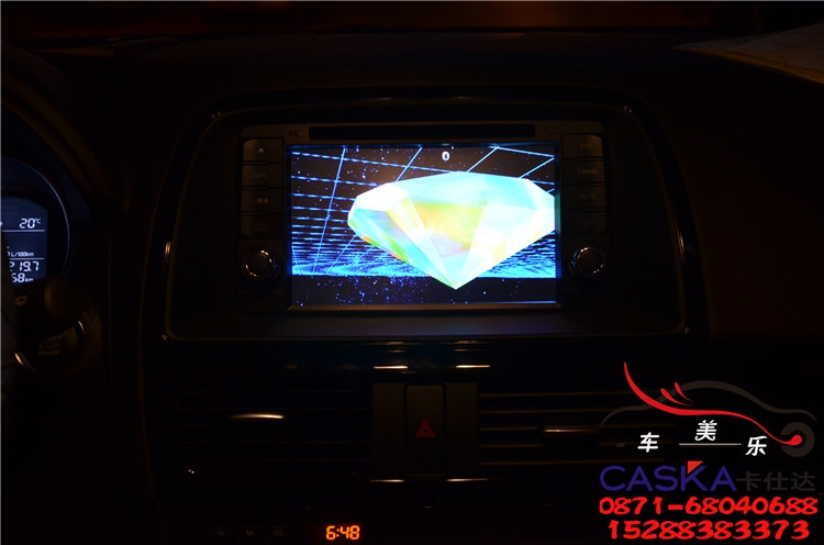 昆明车美乐 马自达CX-5改装卡仕达DVD导航