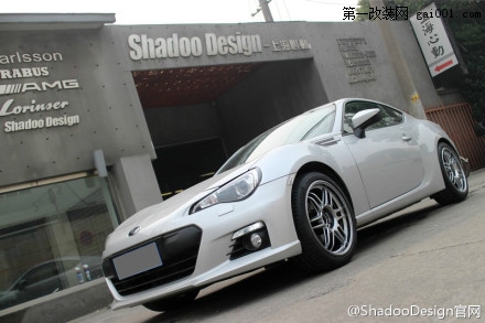 改装作业 SUBARU BRZ 改装日本AME TM02竞技版轻量化铸造铝圈