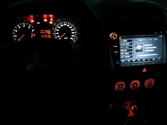 三菱SUV劲炫音响改装升级战神4.1系统--衡阳乐动力音响