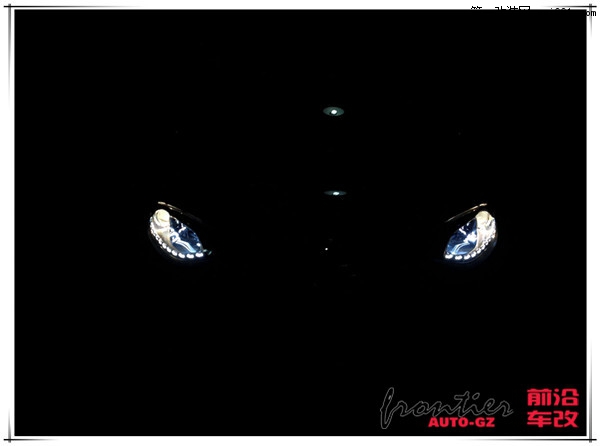 【前沿车改】名爵MG6灯光升级Q5双光透镜氙气灯、LED泪眼！
