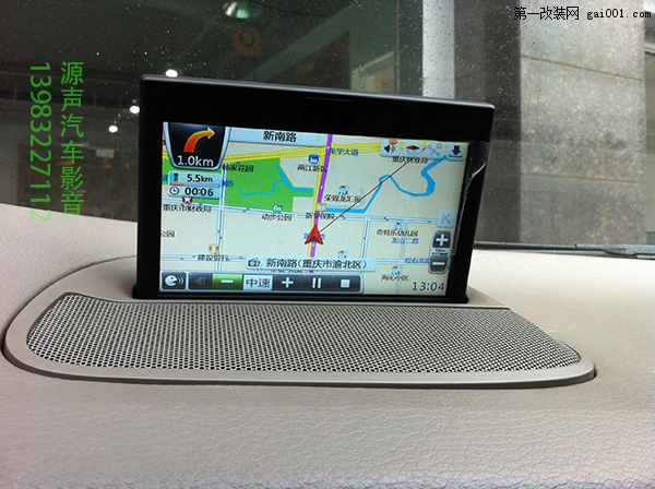 重庆源声汽车影音沃尔沃S80原车屏GPS导航升级