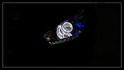 奇瑞瑞虎大灯改装海拉3双光透镜 加装欧司朗D1S 4300K氙气灯...