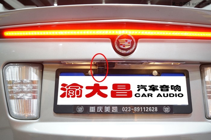豪车凯迪拉克SLS改装360度全景可视影像_重庆渝大昌汽车音响