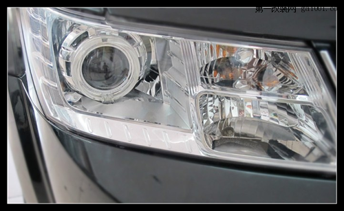 酷威大灯改装海拉3双光透镜 欧司朗氙气灯 欧司朗D1S安定器