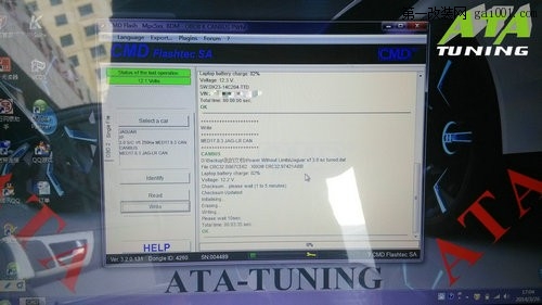 捷豹XF 3.0SC刷ECU升级英国ATA程序-感受纯英伦风范