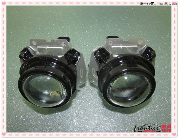 【前沿车改】14款凯迪拉克SRX改灯大灯升级海拉五双光透镜
