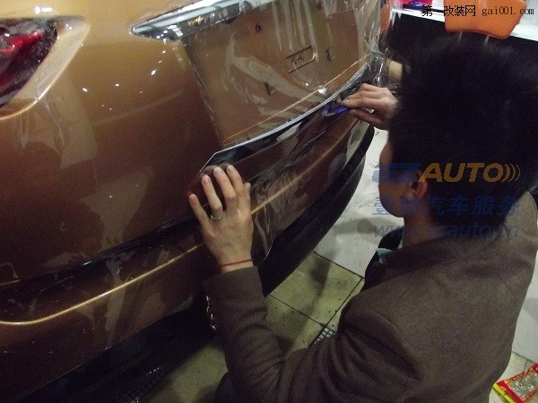 北京壹捷汽车隐形车衣英菲尼迪FX35车身透明膜漆面保护膜