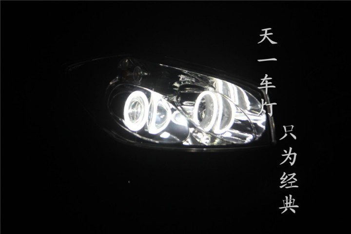 成都吉利GX7车灯改装Q5海拉LED日行灯双光透镜氙气大灯总成
