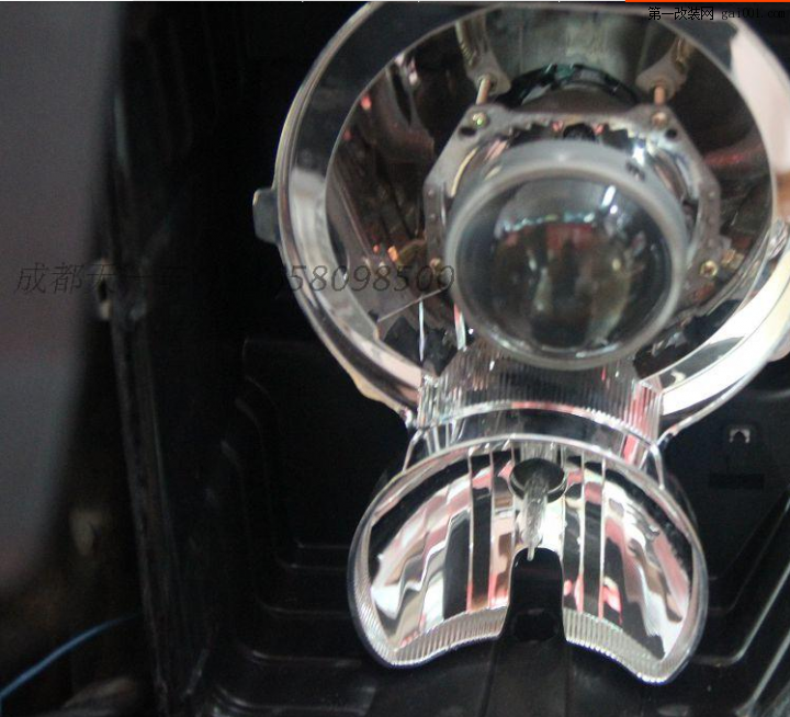 成都指挥官改灯 改装原厂Q5德国海拉双光透镜氙气灯
