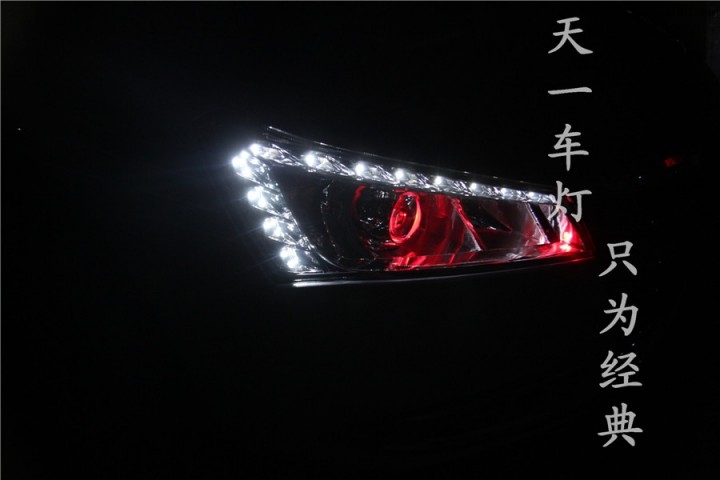 成都纳智捷S5改灯 改装原厂Q5德国海拉双光透镜氙气灯