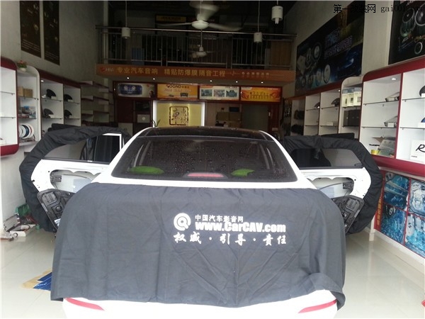 惠州最专业汽车音响改装店-现代名图全车隔音改装作业