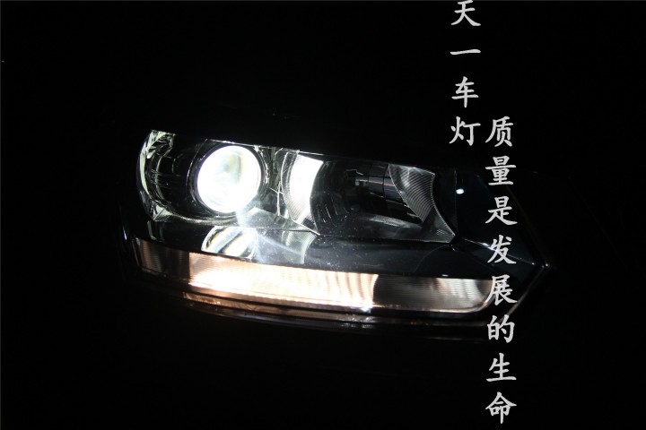 成都野帝改灯 改装原厂Q5超级海拉5双光透镜氙气灯LED日行灯