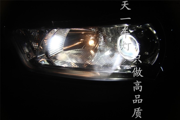 成都新世嘉改灯 改装原厂Q5超级海拉5双光透镜氙气大灯