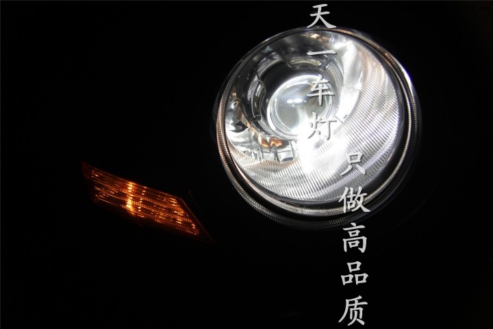 成都自由客车灯改装原厂Q5超级海拉5双光透镜氙气灯天使...