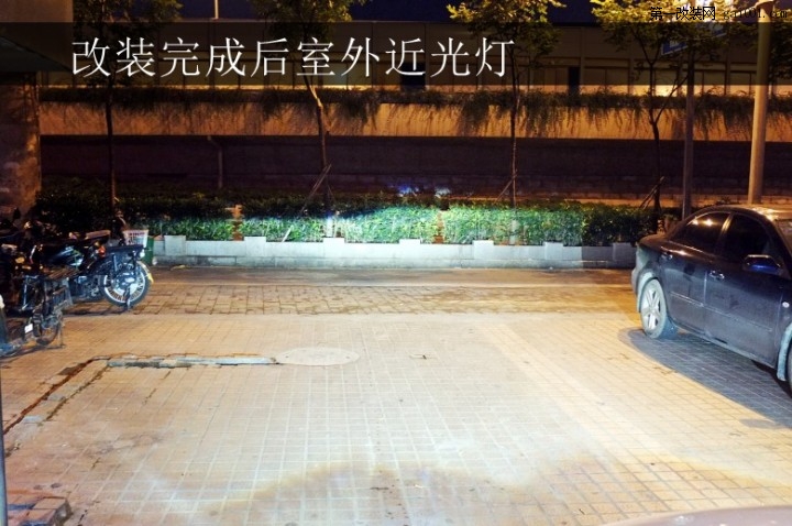 南京荣威550大灯改装 原装Q5透镜 雪莱特灯泡 海蓝星安定器