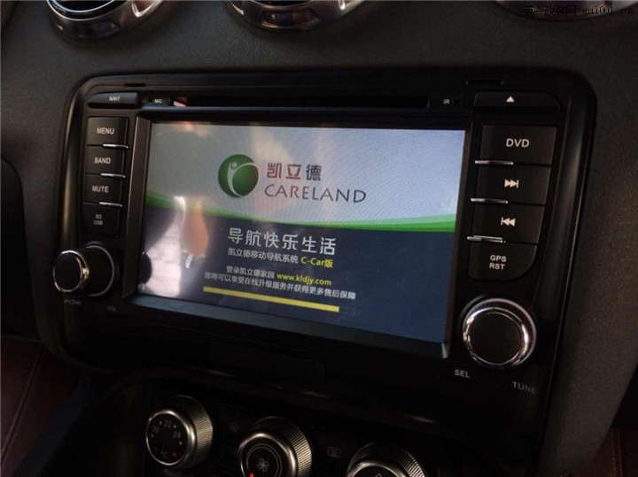 南宁DVD导航-奥迪TT安装路成高端DVD车载多媒体导航