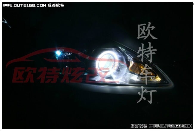 福特经典福克斯车灯改装Q5双光透镜 氙气大灯