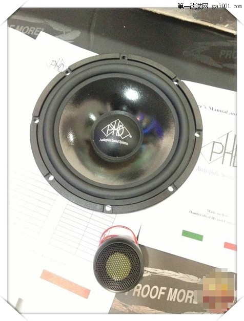 【标志2008】音响改装 升级意大利PHD CF6.1喇叭+DB功放