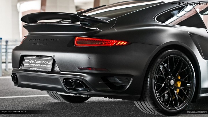 MM-Performance改装亚光黑色保时捷911 Turbo S