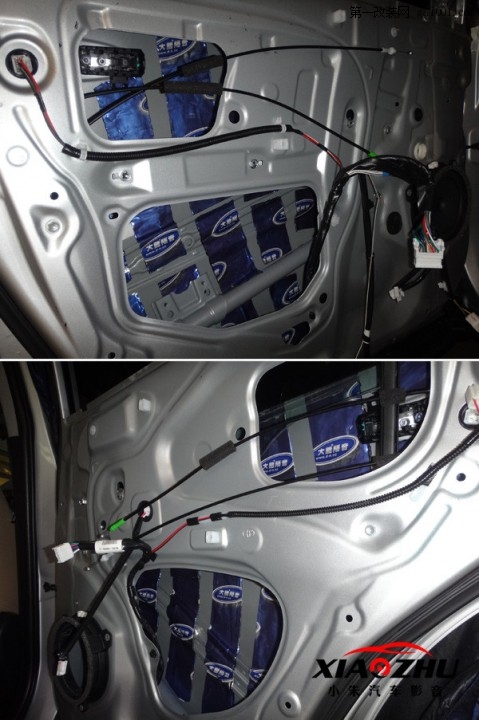 丰田2013款RAV4改装车门隔音及音响