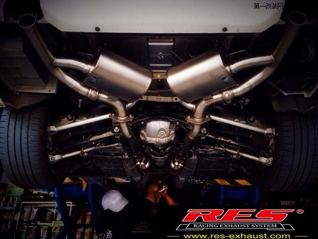 Q50安装RES Racing中尾段双边单出阀门排气系统！已完工