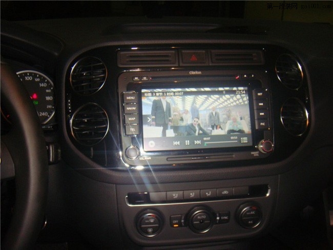 途观升级导航改装歌乐大众专车专用DVD导航机NX403CBR