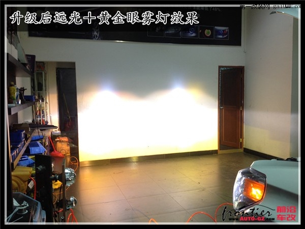 广州最新款坦途灯光改装海拉5双光透镜氙气灯 黄金眼雾灯