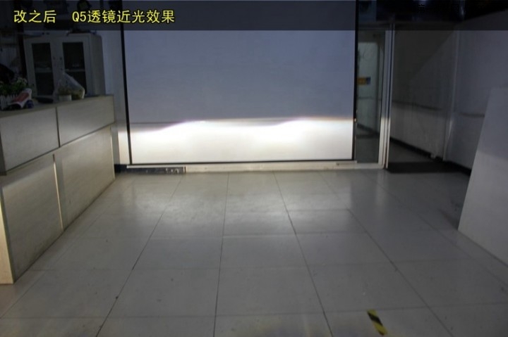 南京新朗逸大灯改装 改装Q5透镜欧司朗氙气灯
