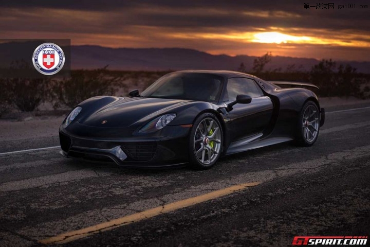 HRE Wheels改装黑色保时捷918 Spyder Weissach