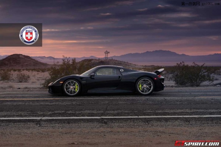 HRE Wheels改装黑色保时捷918 Spyder Weissach