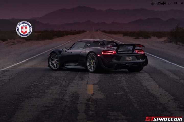 HRE Wheels改装黑色保时捷918 Spyder Weissach