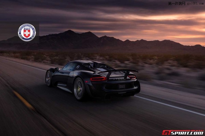 HRE Wheels改装黑色保时捷918 Spyder Weissach