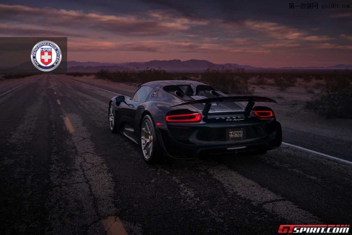 HRE Wheels改装黑色保时捷918 Spyder Weissach