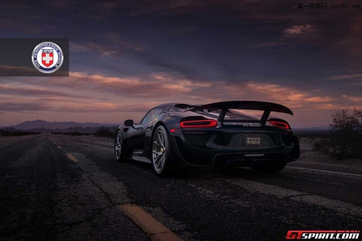 HRE Wheels改装黑色保时捷918 Spyder Weissach