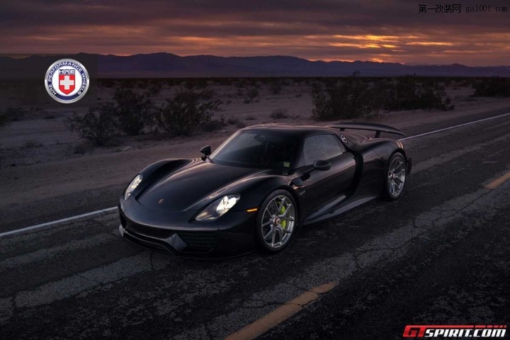 HRE Wheels改装黑色保时捷918 Spyder Weissach