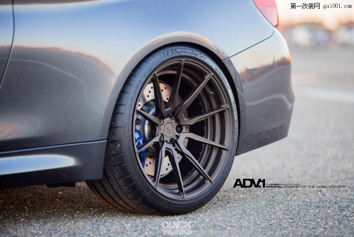 ADV.1 Wheels改装华丽的矿物质灰色宝马M4