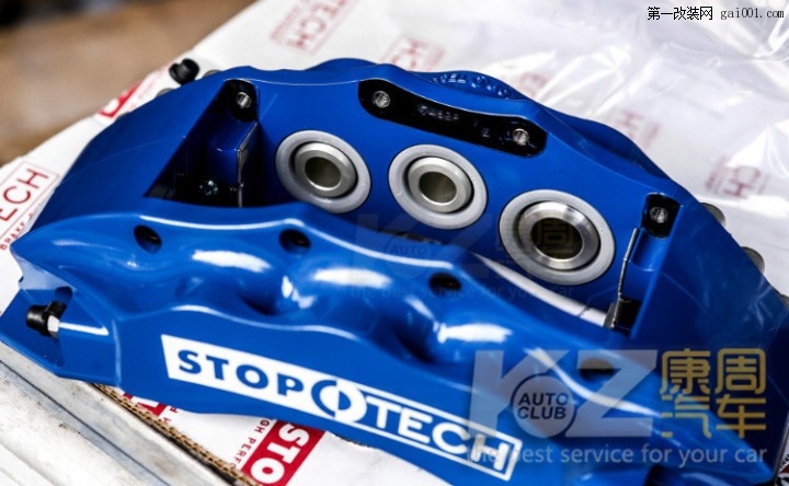 奥迪S3改装升级美国Stoptech ST60六活塞刹车套件 适用于原厂...