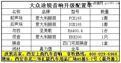 西安汽车音响改装 上尚赫兹FCK165套装＋赫兹DSK165套装改...