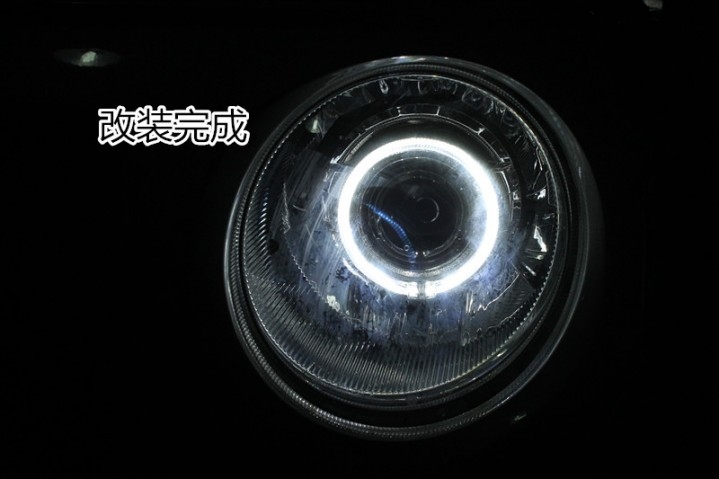 宁波改灯 双氙车灯 自由客升级Q5透镜