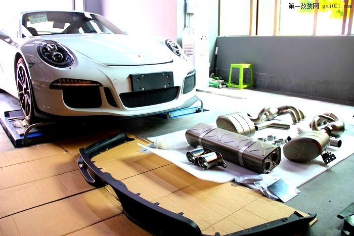 全国首套991GT3改装Akr天蝎全段钛金阀门排气-街道版